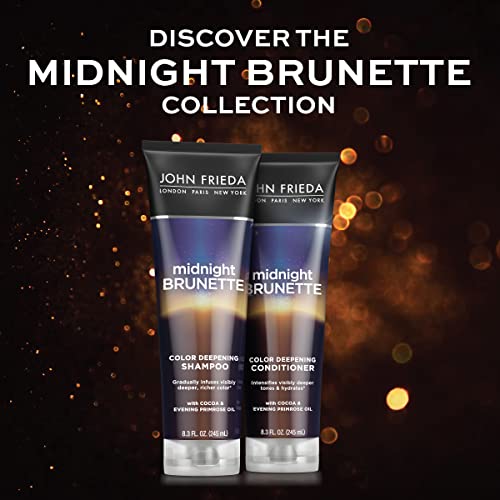 John Frieda Midnight Brunette Visibly Deeper Color Deepening Conditioner, 8.3 Ounce, With Evening Primrose Oil, Infused With Cocoa #TOP4