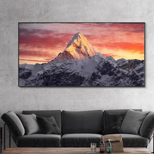 Tableau moderne Everest d'art mural sur toile avec châssis premium - 4