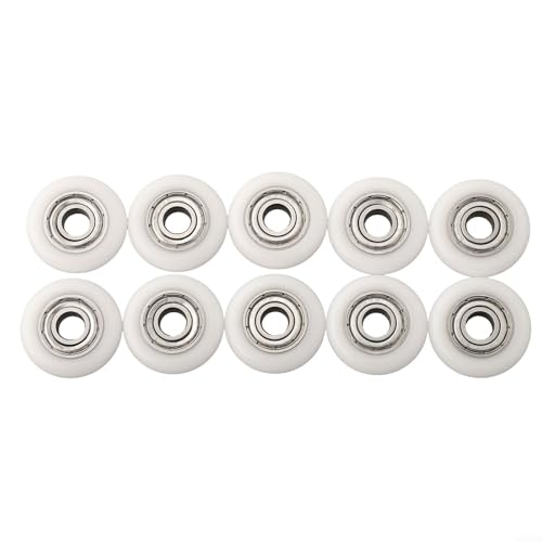 Kit de repuesto de rodillo de puerta de ducha de 10 piezas para puertas corredizas de vidrio con función de alineación de altura ajustable (23 mm)
