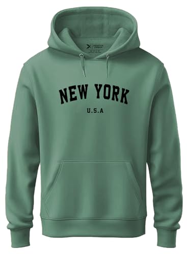 Image of XENOVAURBAN Hoodie for Men /Women | Unisex fit Cotton Fleece Hooded Sweatshirt - NEWYOR1