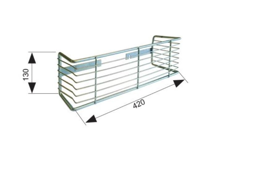 COPPIA GRIGLIA PARASASSI PROTEZIONE FANALE POSTERIORE STOP SU BARRA PARAINCASTRO PER FORD TRANSIT T 350 300 DAL 2006/2013-420x130 mm