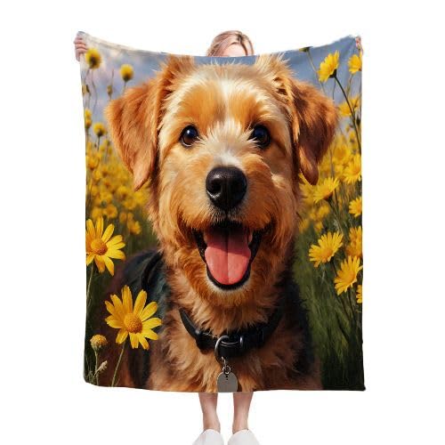 Vorezytaz Mantas Cama 90-135x150 cm | Animal Perro, Ultra Suave Antipilling Mantitas, No Destiñen, Ideal para Sofá, Cama, Decoración Hogar, Viajes, Picnics, Regalos | 130x150 cm_85