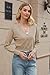 Newshows Womens 2026 Summer Cropped Cardigan Open Front Button Down Knit Bolero Shrug Spring Trendy Long Sleeve V Neck Business Casual Sweaters Work Khaki M