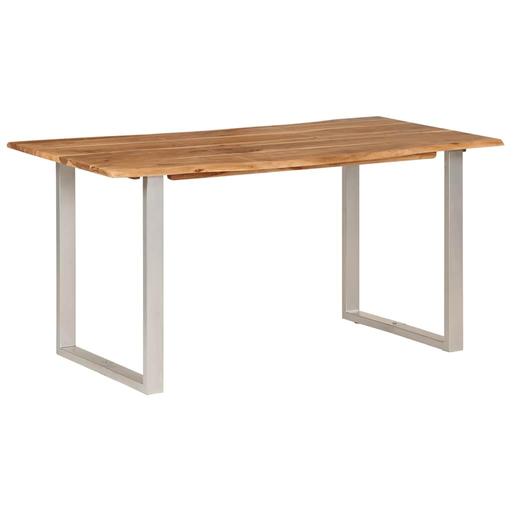Table à manger 154 x 80 x 76 cm stable en bois massif