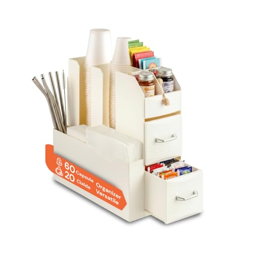 Costruzione Resistente e Duratura: Realizzato con materiali di alta qualità, l'Organizer portacapsule è progettato per resistere all'uso quotidiano e mantenere la sua struttura intatta nel tempo. Grazie alla sua resistenza, può essere utilizzato con fiducia per contenere capsule e altri piccoli oggetti, ottimizzando il tuo spazio senza preoccuparsi di usura o danni.