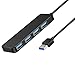 Onvian 4-Port USB 3.0 Ultra Slim Data Hub Splitter for USB Expansion - 10 inch Extended Cable