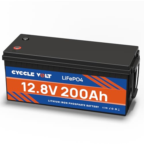Cyccle Volt Bateria De Litio 12v 200ah Lifepo4, Bateria Lifepo4 Con Más De 5000 Ciclos Con Bms, Autocaravanas, Motores Trolling, Almacenamiento De Energía Doméstico Cyccle Volt Bateria De Litio 12v 200ah Lifepo4, Bateria Lifepo4 Con Más De 5000 Ciclos Con Bms, Autocaravanas, Motores Trolling, Almacenamiento De Energía Doméstico