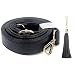 Beaulegan Purse Strap Replacement - Microfiber Leather - 59 Inch Long Adjustable for Crossbody Shoulder Bag - 1 Inch Wide, Black/Gold