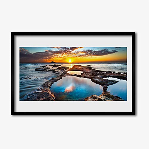 Affiche avec cadre murale paysage de mer pour transformer l'ambiance intérieure