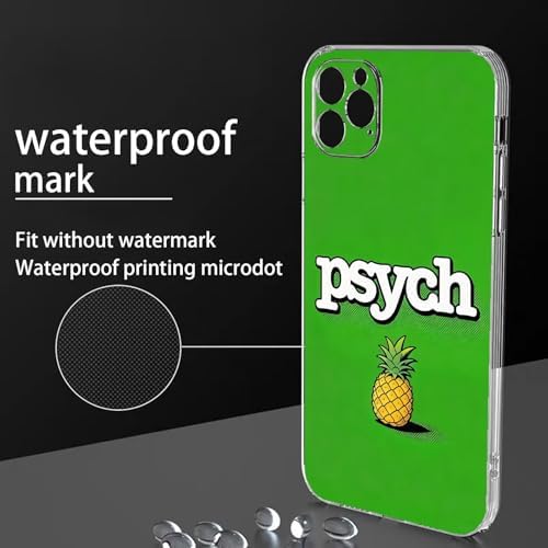 Phone Case Compatible with iPhone 13 Fun Green Aesthetic Pineapple Psych Culture Rubber Shockproof TPU Silicone Phone Protective Soft Cover image 5