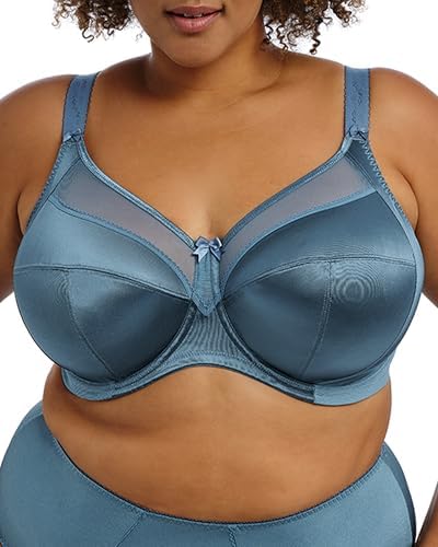 GODDESS Women's Keira Underwire Banded Bra Mediterranean Blue