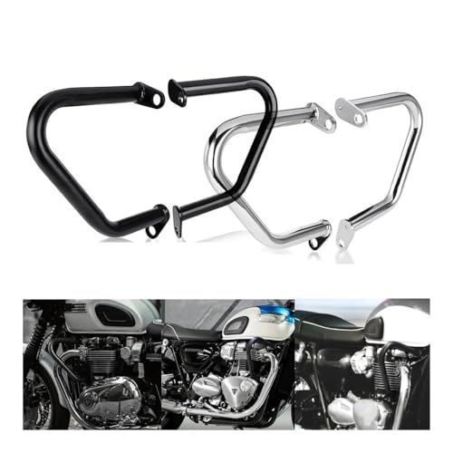 Barre sécurité moteur Bobber en acier robuste finition premium - 2