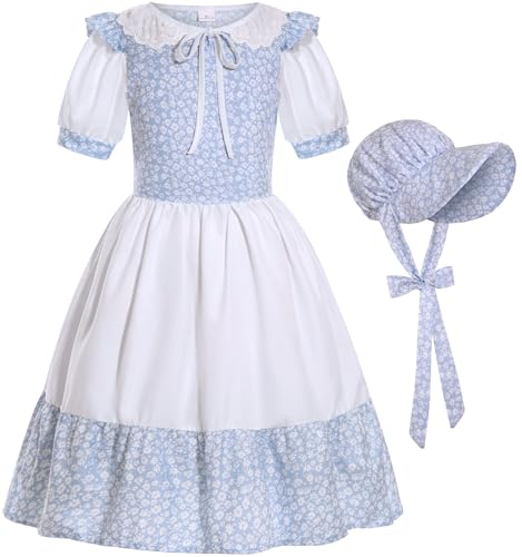 Disfraz colonial para niña SIZGAROOT 9-10 años miniatura 1