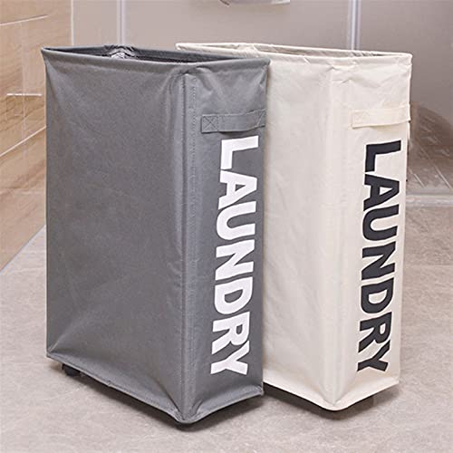 Panier à linge Oxford imperméable à roulettes pliable modèle C - 3