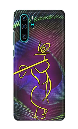 Image of PRINTFIDAA Lord Krishna On Peacock Feather Hard Back Cover for Huawei P30 Pro,VOG-L29, VOG-L09, VOG-L04, VOG-AL00, VOG-AL10 Back Cover -(P6) KAT1007