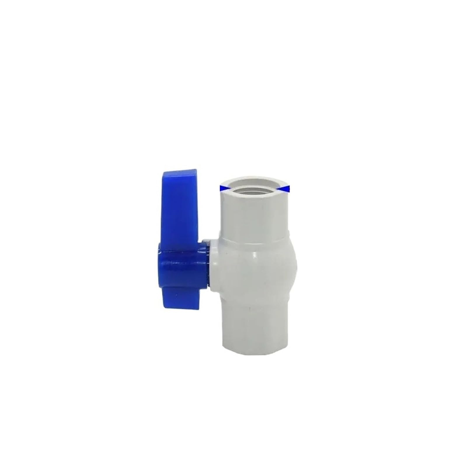 Ozxjw G3i4 Pvc Ball Valve Dn15 Dn25 Water Flow Control Dn20 1" 1/2" 3/4 Inch Pipe Connector 1Pcs(G3i4)