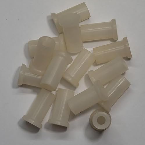 Easy Cap für OD 7 mm 9/32 Zoll (15 Stück) Rippenrohr, erweitertes Rohr, Öffnung, langes Rohr, Rohrpfosten, Endabdeckung, Schraubgewinde, Protektoren, elastisches Gummi
