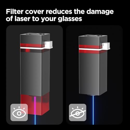 Acmer Gravador a laser S1, máquina de corte a laser de saída de 2,5 W (2500 mW), madeira de gravação