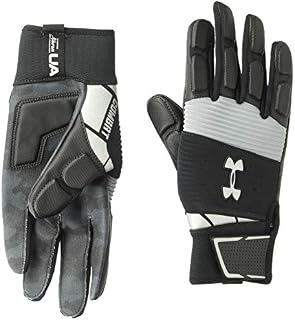 Under Armour Men's Combat - Nfl Football Gloves, Black (001)/White, Large