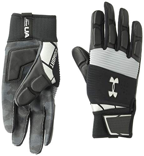 Under Armour Men's Combat - Nfl Football Gloves, Black (001)/White, Large