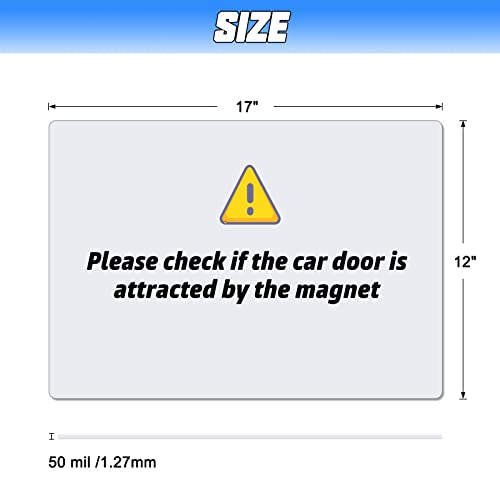 image for XYK 2 Pack 17' x12' Blank Magnets with 50 mils, Prevent Scratches & De