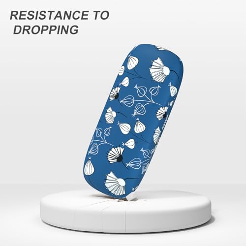 Image of Eyeglasses Case, Portable Hard Shell Protective Case for Glasses, Eyeglass Holder Box for Women with Cleaning Cloth