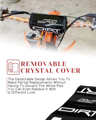 image for JFG RACING Dirt Bike Handlebar Pad Motorcycle Cross Bar Square Pad for