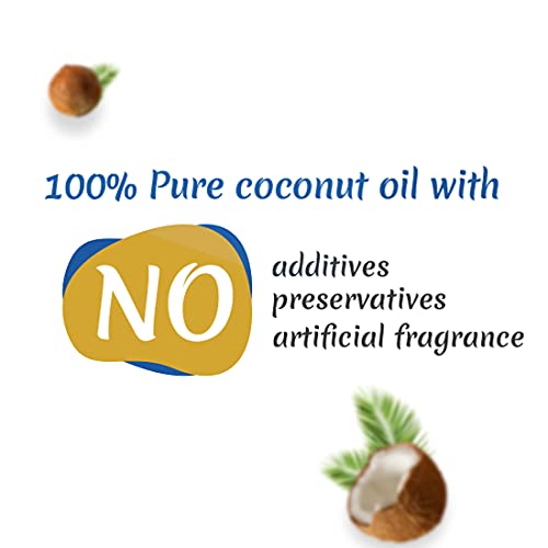 Image of Meera 100% Pure Coconut Oil,Tripal Filtered Dala Copra with Fresh & Natural Aroma for Extra Shine and Smoothness,For Men and Women 600 ml