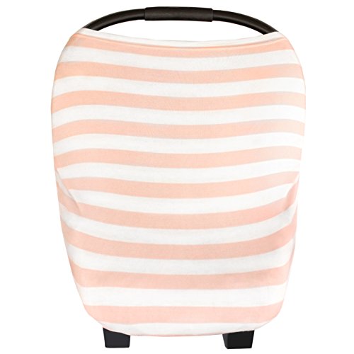 Image of Copper Pearl Nursing Cover for Breastfeeding – Multi-Use Baby Car Seat Cover, Stroller Cover & Breast Feeding Cover Up for Women, Stretchy Breathable High Quality Cover for Boy or Girl, Holland