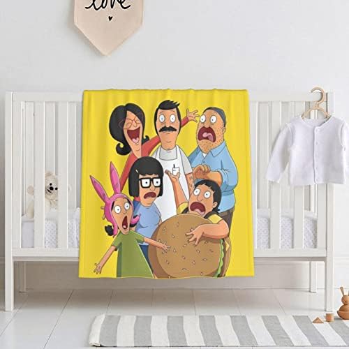 Bob's Belcher Burgers Baby Blankets Breathable Nursery Bed Blankets Throw Kids Toddler Infant Receiving Blanket