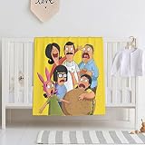 Bob's Belcher Burgers Baby Blankets Breathable Nursery Bed Blankets Throw Kids Toddler Infant Receiv