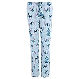 Jerry Leigh Women's Stitch Long Pajama Lounge Pant, Small, Grey