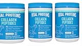 Vital Proteins Collagen Peptides Powder, Promotes Hair, Nail, Skin, Bone and Joint Health, Zero Sugar, Unflavored 24OZ (3)