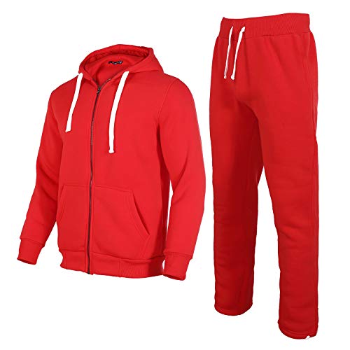 Men's Fleece Hooded Tracksuit Set – Winter Jogger Outfit, Warm & Comfortable, Royal Blue, Large - View #10