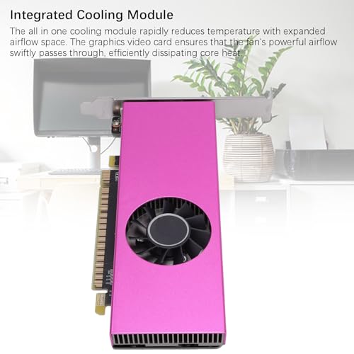 Gugxiom Graphics Card, 4GB GDDR5 128 Bit GPU, 1291MHz Core Gaming Graphics Card with Cooling Fan for Gaming, VR, and Multimedia Applications - Image 4