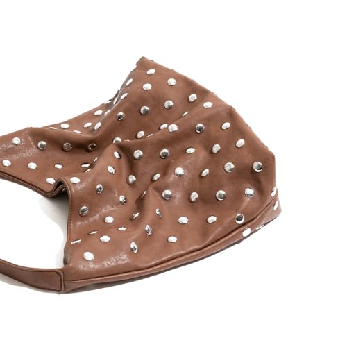 Bolso Hobo Tachonado para Mujer Cuero Vegano miniatura 5