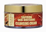 Vaadi Herbals Saffron Sandal Cleansing Cream With Lemongrass Oil & Orange Peel Extract Herbal Facial Cleansing Cream All Natural Paraben Free Sulfate Free Suitable For Both Men And Women