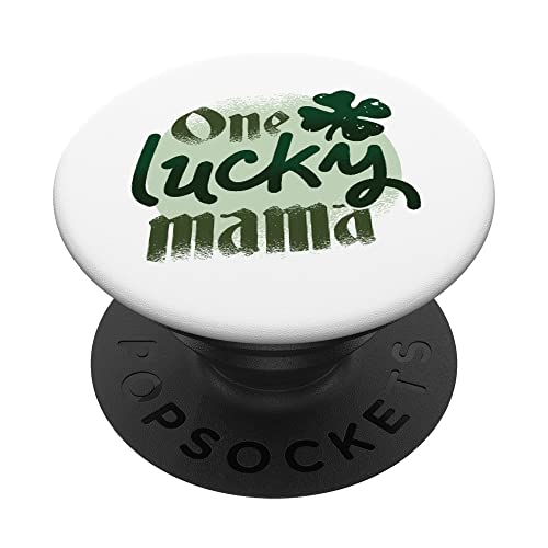 One Lucky Mama - Orgullosa Madre San Patricio Día St Patty's PopSockets PopGrip Intercambiable