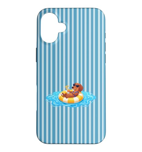 ���킢�� �_�b�N�X�t���h �v�[�� �t���[�g �u���[ �X�g���C�v �� ���D�� �X�}�z�P�[�X iPhone 16 Plus �p
