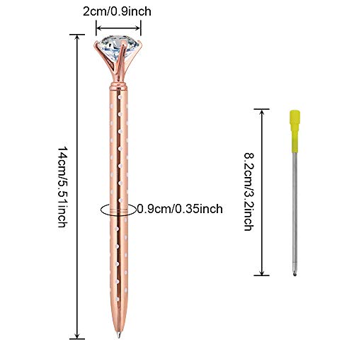 Cocoboo 20Pcs Diamond Pens Cute Ballpoint Pens Retractable Metal Crystal Pens With 20Pcs Replacement Refills, For Girls Women Wedding Bridal Shower Decor Gifts #TOP1