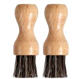 Cepillo de vajilla y Verduras de Madera, 2 piezas, cepillo para setas, para Limpiar Hongos y Verduras, Cepillo Natural, para Limpiar fregaderos de Metal Fundido, baño, para platos, ollas