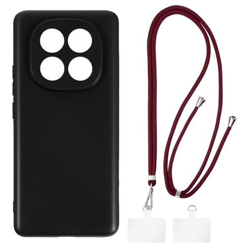 Shantime �P�[�X�ƃN���X�{�f�B�X�g���b�v�Z�b�g Xiaomi Redmi Note 14 Pro+ 5G �Ƃ̌݊������� �g�уJ�o�[�Ƌ����o�b�N���t�������\�l�b�N�X�g���b�v�����2���̃p�b�`�t��(�u���b�N + ���b�h)