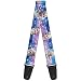 Guitar Strap - Elsa the Snow Queen Poses Castle & Snowy Mountains Blue-Pink Fade