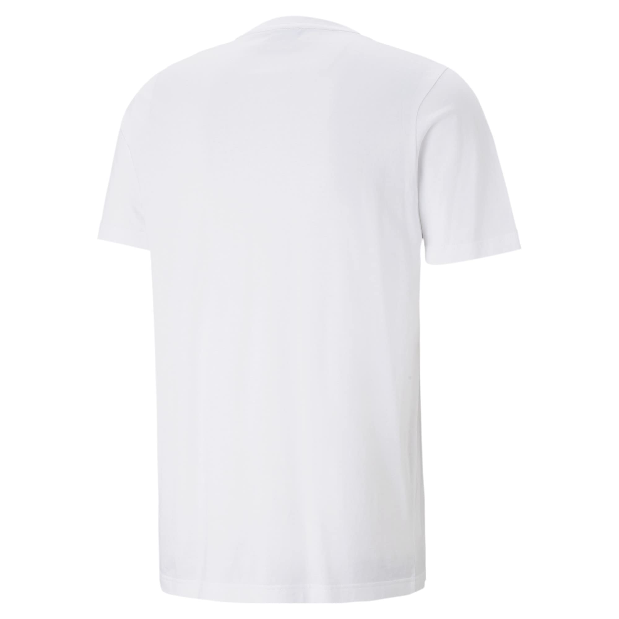 PUMA Klasyczny t-shirt męski z logo, Puma biały, 3XL