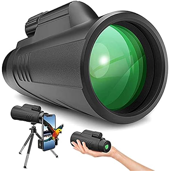 Kompaktowy luneta monokularowa HD High Power BAK4 Wodoodporna luneta 12x42 Luneta teleskop ze statywem do telefonu komórkowego Obserwacja ptaków -