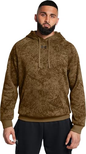 Hoodie UA Rival FLC Camo AOP HD idéal pour le sport en plein air et les entraînements au quotidien