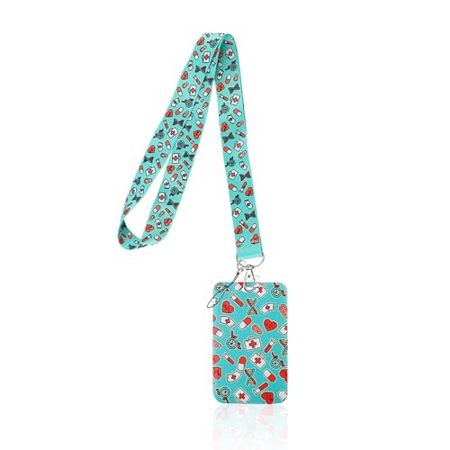 1 juego de soporte para tarjetas de enfermera, accesorios de enfermera, cordón de enfermera, accesorios médicos, llavero de enfermera, cordón para teléfono móvil