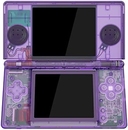 eXtremeRate Clear Atomic Purple Replacement Full Housing Shell for Nintendo DS Lite, Custom Handheld Console Case Cover with Buttons, Screen Lens for Nintendo DS Lite NDSL - Console NOT Included — view 3