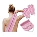 HMCEY 3 Pcs Lavaschiena per Doccia,Guanto Esfoliante Corpo Panni,Guanto Scrub Corpo,Striscia per Lavare La Schiena,Scrubber per La Schiena,Spazzola per Schienas,Scrubber Posteriore per Uomini e Donne immagine