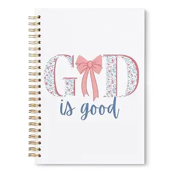 Resurhang Pink Bow Bible Journal Notebook - Christian Gifts for Women and Girls